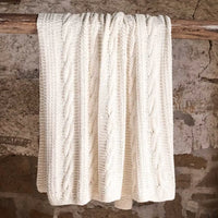 Thumbnail for Heirloom Handwoven Throw - Off White