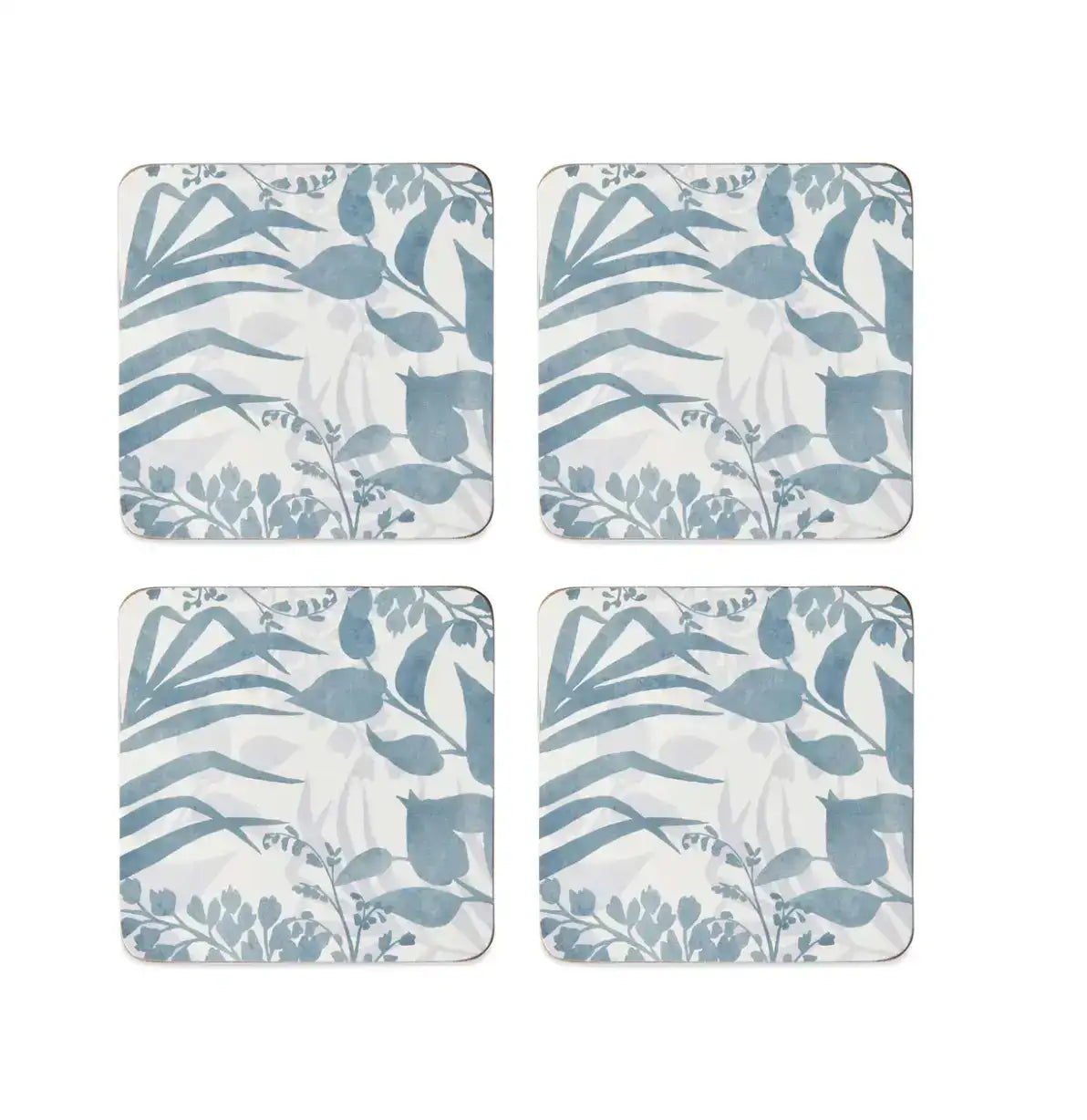 Coasters Isle Blue Grey Square - S/4