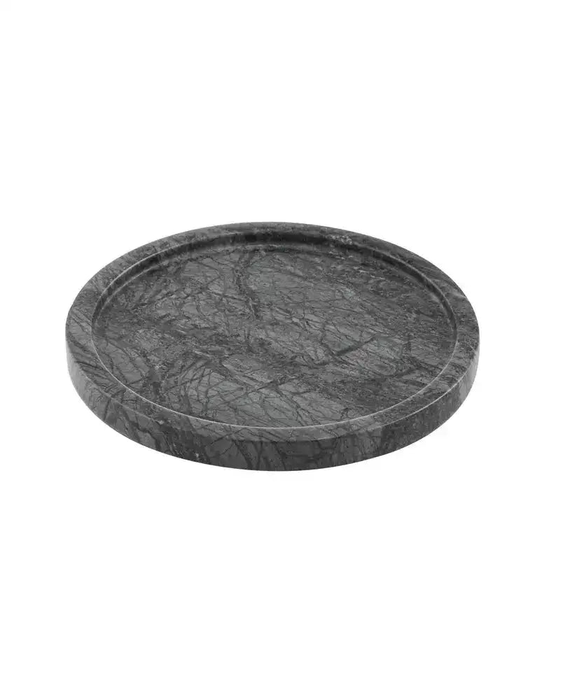 Kira Grey Small Round Tray