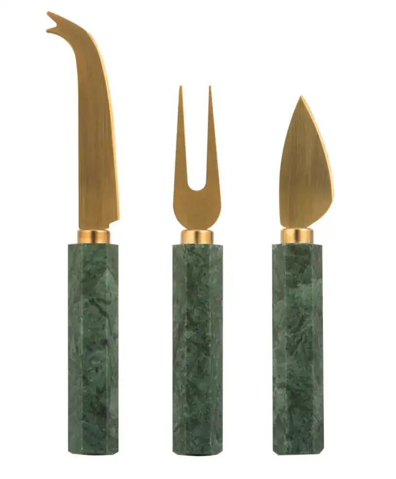 Kira Green 3 Piece Grazing Knife Set