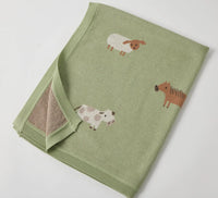 Thumbnail for Baby Blanket - Barnyard Buddies