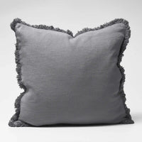 Thumbnail for Luca® Boho Linen Cushion - Slate