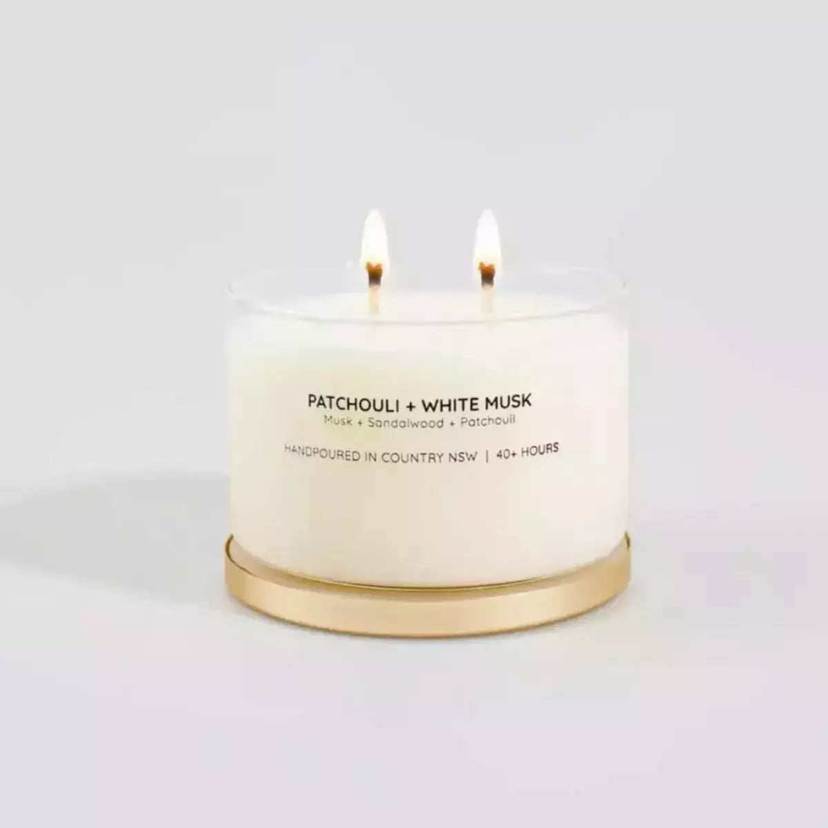 Soy Candle - Patchouli + White Musk