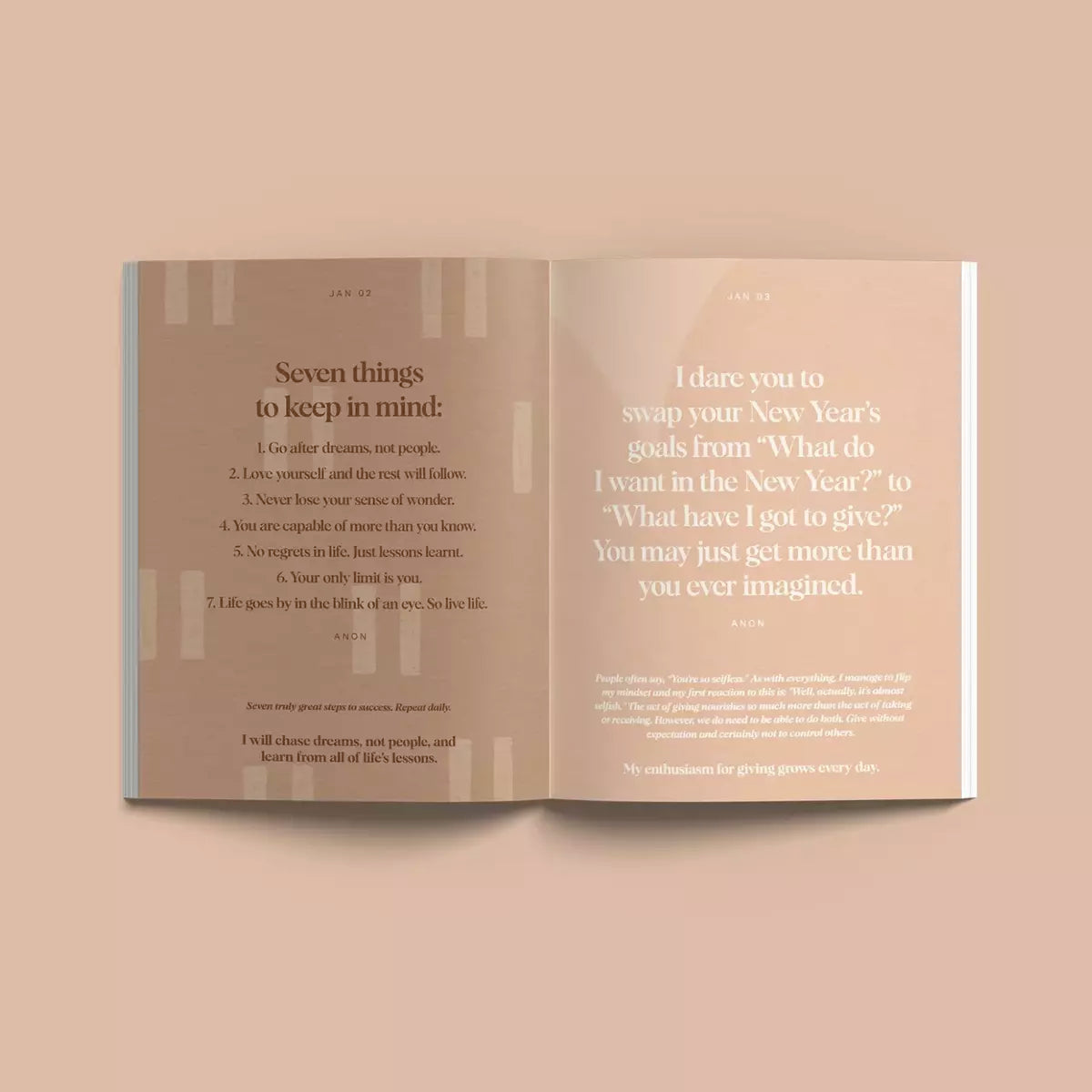 A Daily Mantras to Ignite Your Purpose Second Edition book with a quote on the cover, now in its second edition, by Collective Hub.