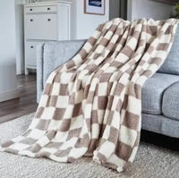 Thumbnail for Printed Sherpa Throw Natural