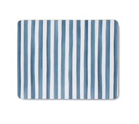 Thumbnail for Placemat Taylor Stripe Rectangle Blue - S/4