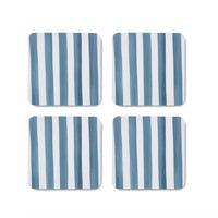 Thumbnail for Coasters Taylor Stripe Square Blue - S/4