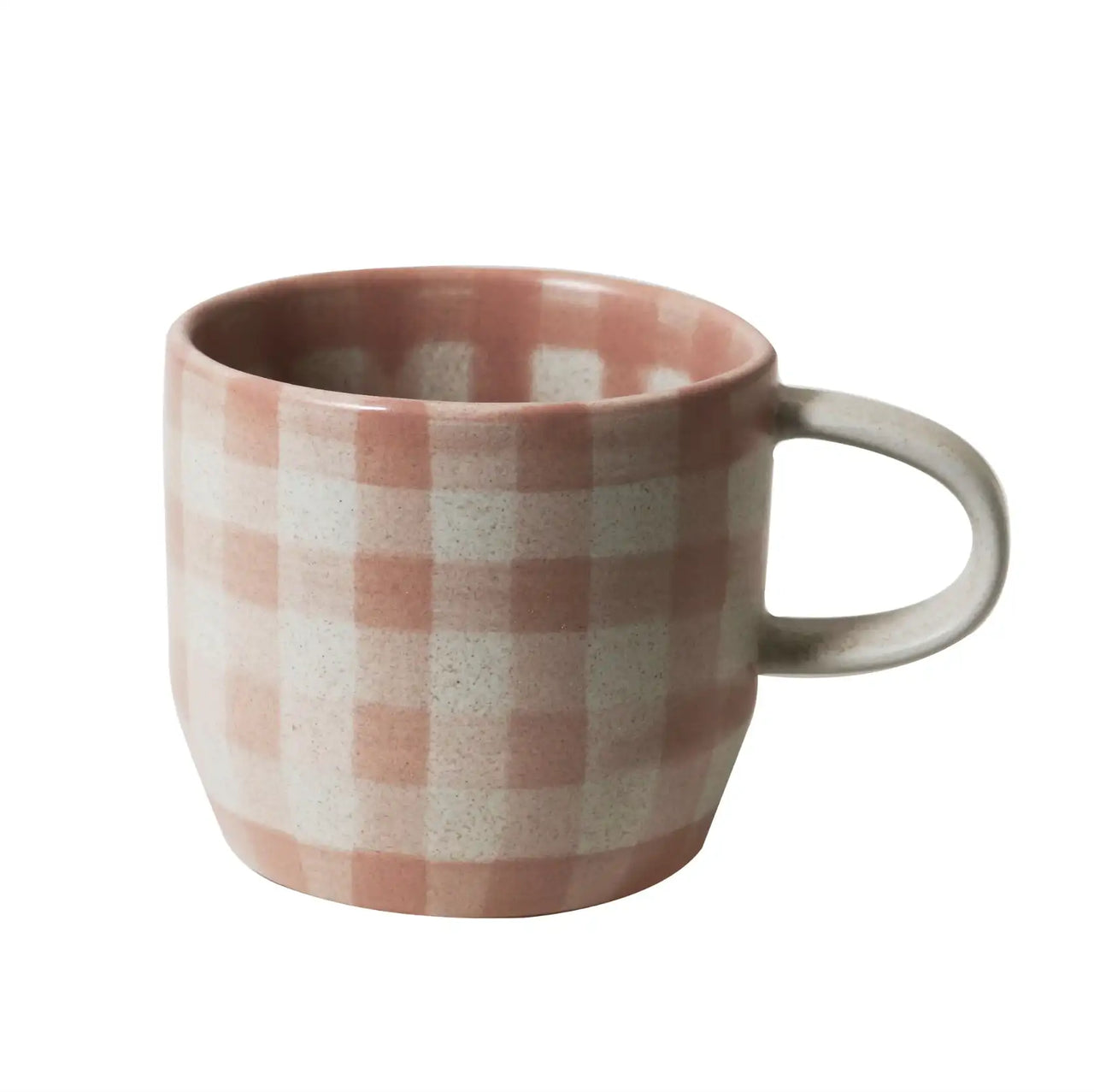 Cat's Pyjamas - Soft Terracotta Check Mug