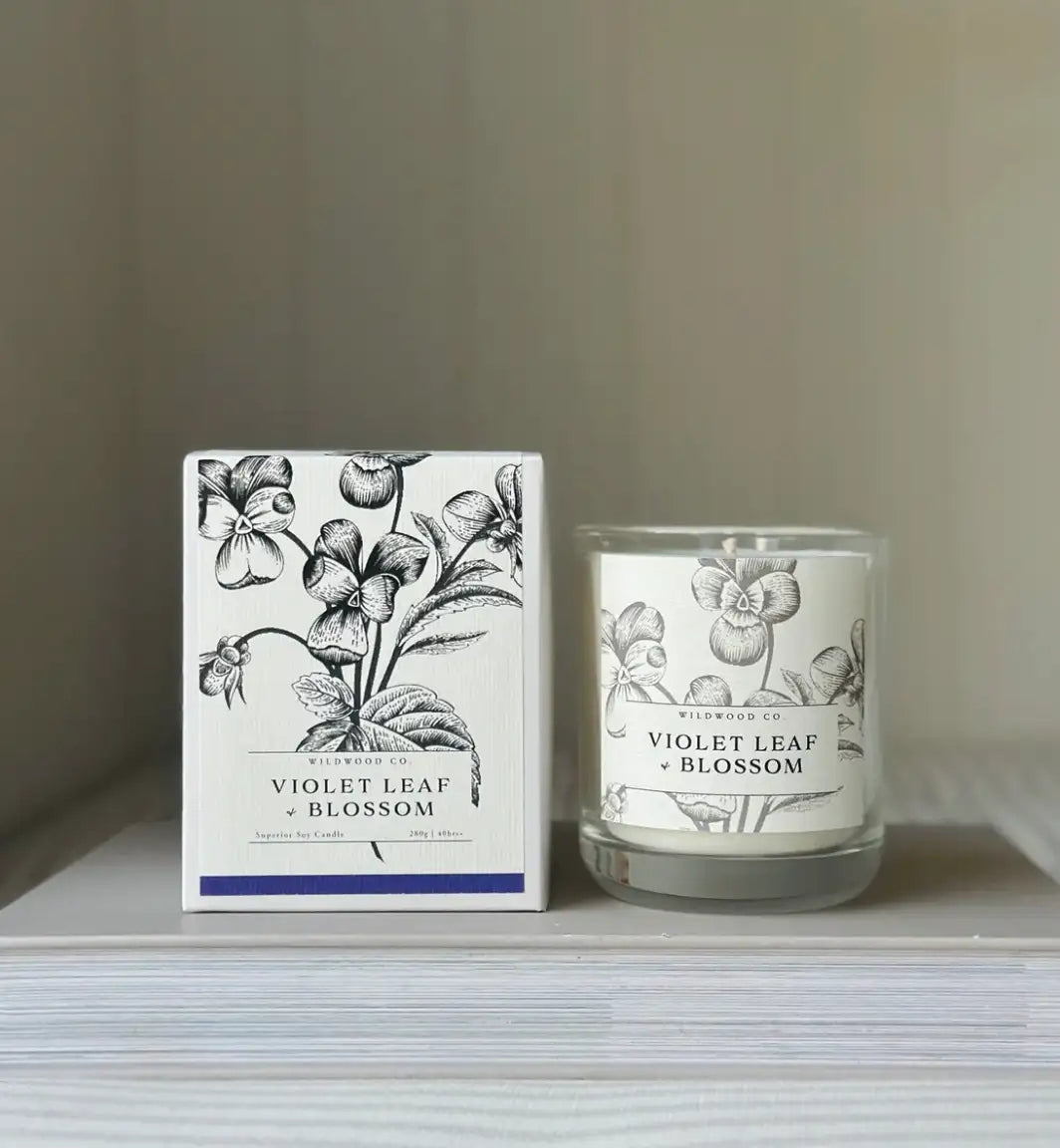 Wildwood Candle - Violet Leaf + Blossom